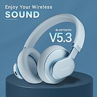 HAMMER Bash Max Over The Ear Wireless Bluetooth Headphones with Mic, Touch Control, Deep Bass, Upto 40 Hours Playtime, Bluetooth 5.3, Workout/Travel (Blue) HAMMER Bash Max Over The Ear Wireless Bluetooth Headphones with Mic, Touch Control, Deep Bass, Upto 40 Hours Playtime, Bluetooth 5.3, Workout/Travel (Blue)