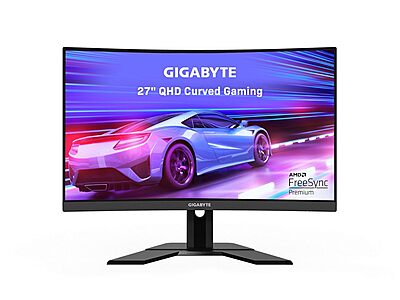 GIGABYTE, 27-Inch 165Hz VA Panel 1440p QHD Curve Gaming Monitor, G27QC