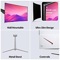 Zebronics AC32FHD 32" Curved FHD Monitor – 75Hz delivers stunning visuals, sleek design, ideal for gaming, vibrant colors, smooth performance.