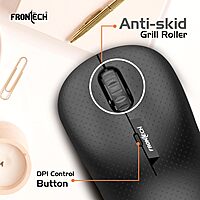 Frontech MS-0041 – Wireless optical mouse with 1000 DPI, ergonomic design, and smooth tracking for precise and comfortable daily use.
