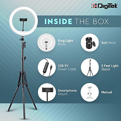 DigiTek DRL-14C  Ring Light with Stand