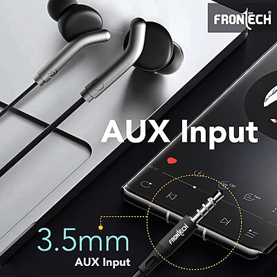 Frontech EF-0081BLK earphones offer clear sound, deep bass, and a comfortable fit—perfect for music, calls, and everyday use.
