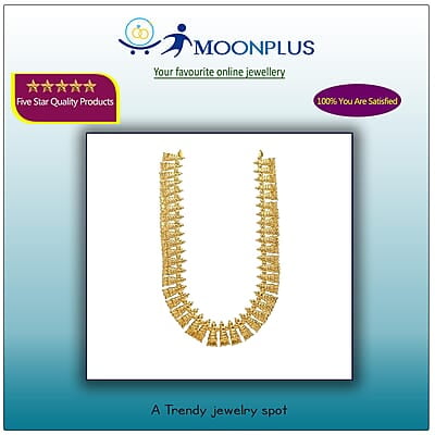 Gold Plated God Ornament Leaf Haram for Lord Gold Plated God Ornament Leaf Haram for Lord