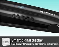 Havells HS4122 Keratin Wide Plate Hair Straightener with Digital Display & Adjustable Temperature