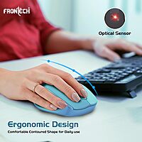 Frontech MS-0040 wired mouse offers precise tracking, ergonomic design, and smooth performance—perfect for everyday computing.