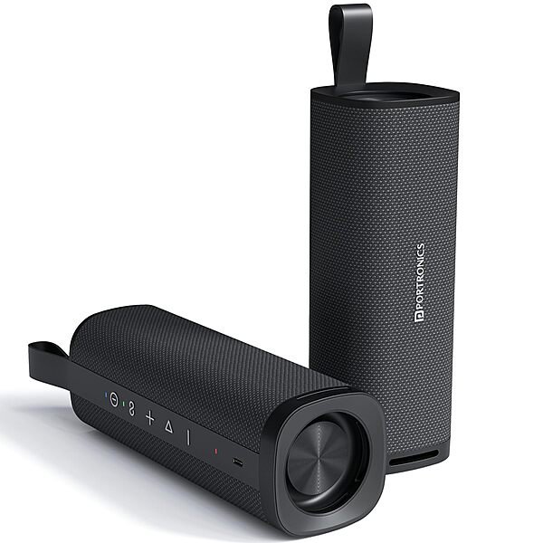 Portronics 2982 Fynix BT Speaker – 30W Bluetooth v5.3 Dual Passive Radiator TWS Black