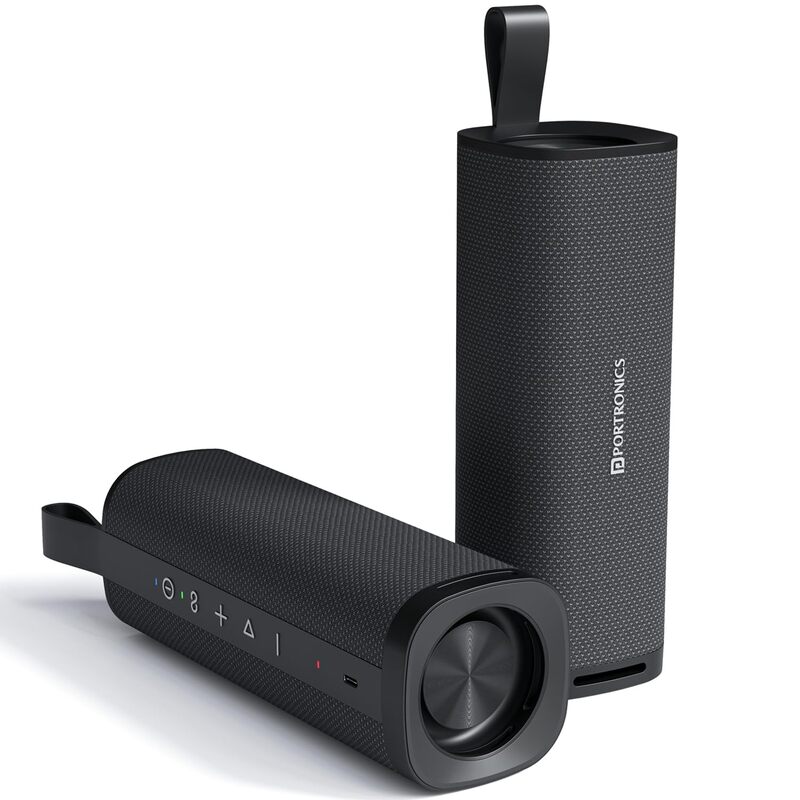 Portronics 2982 Fynix BT Speaker – 30W Bluetooth v5.3 Dual Passive Radiator TWS Black