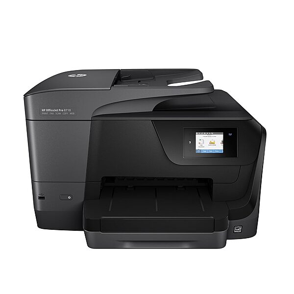 HP OfficeJet Pro 8710 All-in-One Printer: Versatile printing, scanning, copying, and faxing. Fast, high-quality output with wireless connectivity. Ideal for home and small office use.