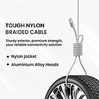 POR 2167 Konnect X C-Lightning – 27W Type-C to Lightning Braided Cable | 1M | White