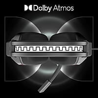 ZEBRONICS Havoc Premium Gaming Over Ear Headphone with Dolby Atmos Subscription, 50mm Neodymium Drivers, Extra Soft Ear Cushion, Suspension Headband,Braided Cable