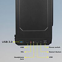 Zebronics Zeb-Ashin Gaming Cabinet – RGB Lighting, Spacious Design & Optimal Airflow for High-Performance Gaming