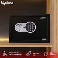 Lifelong LLHSL08 22Litres Home Safe Electronic Locker with LED Light  Digital Security Safe for Home & Office