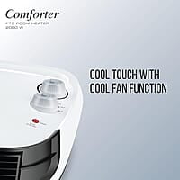 Havells Comforter Room Heater 2000 Watt with Overheat Protection, Adjustable Thermostat Control Knob
