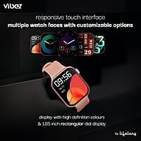 Vibez by Lifelong Smartwatch for Women 1.85" HD Display
