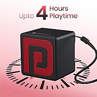 Portronics 2727 Nugget – 3W Mini BT Speaker v5.4 | Type-C | Black | 1 Year Warranty