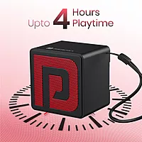 Portronics 2727 Nugget – 3W Mini BT Speaker v5.4 | Type-C | Black | 1 Year Warranty