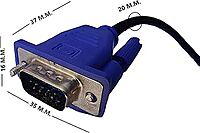 Live Tech LT-NAVO VGA Cable 3M – High-Quality Connection for PCs, Monitors & Projectors