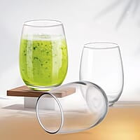 Treo by Milton Sphero Juice Tumbler, 6 Pieces Set, 270 ml Each, Transparent