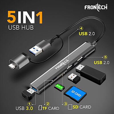 Frontech NC-0040 offers ultra-fast data transfer up to 5 Gbps with durable build and wide compatibility for high-speed connectivity.