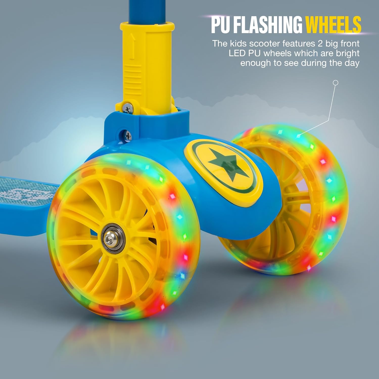 Baybee Kitty Kick Scooter for Kids, Foldable Kids Scooter- Blue Baybee Kitty Kick Scooter for Kids, Foldable Kids Scooter- Blue