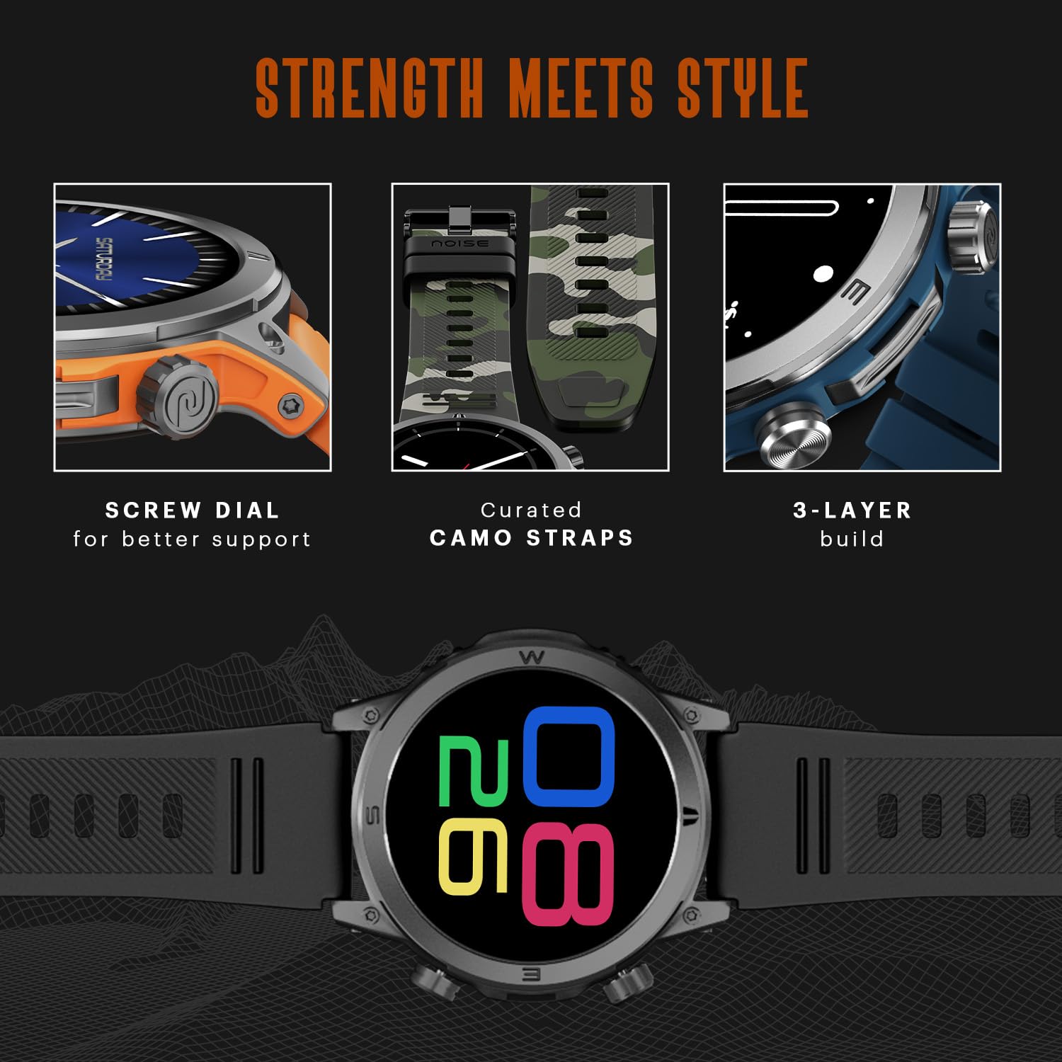 Noise Endeavour Rugged Design 1.46" AMOLED Display Smart Watch