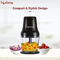 Lifelong 250W Regalia Plus Electric Chopper - 600 ml Jar