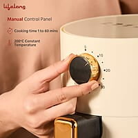 Lifelong Air Fryer 1 Year Warranty 800W, 2.5L, Air Fryer for Home, Electric Air-Fryer with 360° Hot Air