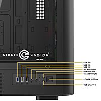 Circle | Gaming Cabinet | Amazer X1 | ATX M-ATX ITX Compatible