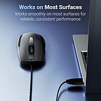Zebronics Zeb-Alex Wired Mouse – USB, 3 Buttons, Ergonomic design, High precision, Smooth tracking, Ideal for gaming and office use, Plug and play, Compatible with Windows and Mac systems.