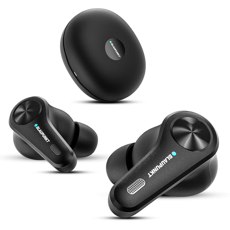 Blaupunkt Newly Launched BTW300 PLATINUM Hybrid ANC Moksha in Ear Earbuds with 42dB I 6 Mics CRISPR ENC I Blink Pair Tech I Ambient Mode Noise Cancelling I TurboVolt Fast Charging