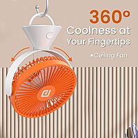 Portronics Aero Breeze Portable Table Fan – 178mm features a compact design, 3-speed settings, and a quiet motor. Ideal for home or office use, it ensures a refreshing breeze wherever you need it.