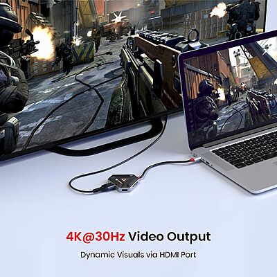 Portronics Mport 6C – A versatile 6-in-1 USB-C Hub featuring HDMI, USB 3.0, and more. Perfect for expanding connectivity options for laptops and devices, enhancing productivity on the go.