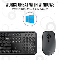 Coconut WKM14 Classic Wireless Keyboard & Mouse Combo (Windows Compatible, 2.4GHz Wireless, 6–10M Range, PC & Laptop, 1 Year Warranty)