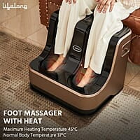 Lifelong Calf, Foot and Leg Massager Machine for Home 4 Vibration Motors mprove Blood Circulation, 80W