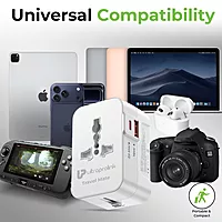 UltraProlink UM1341 - World Travel Adapter & 2 USB Charger