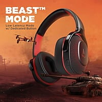 boAt Rockerz 425 Bluetooth Wireless Over Ear Headphones with Mic Signature Sound, Beast Mode for Gaming, Enx Tech, ASAP Charge, 25H Playtime, Bluetooth V5.2