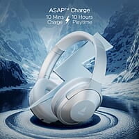 boAt Nirvana 751 ANC w/Hybrid Active Noise Cancelling, Up to 65 Hours Playtime, ASAP Charge, Ambient Sound Mode, Immersive Sound, Carry Pouch Bluetooth Wireless Over Ear Headphones