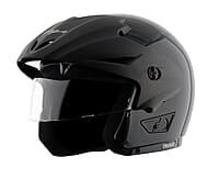 Vega Cruiser ISI Certified Matt Finish Lightweight & Compact with Peak Open Face Helmet for Men and Women with Clear Visor