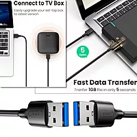 UPORT USB 3.0 Male to Male Cable 1.5M - High-speed data transfer, durable design, compatible with various devices. Ideal for connecting printers, external drives, and more. Plug and play convenience.