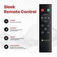 Portronics Pure Sound Pro X 80W Soundbar – Bluetooth 5.3, Customizable EQ | Rich Sound for Movies, Music & Gaming | Perfect for Home Entertainment