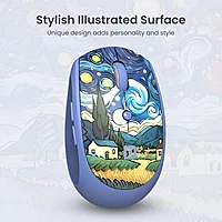 Portronics Toad III Plus Blue – Dual Mode Mouse, Stylish, Ergonomic Design, Wireless & Wired Connectivity, Smooth Tracking, Long Battery Life, Ideal for Home & Office Use, Compact & Portable.