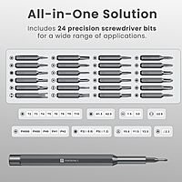 Portronics Bit Box – 24-in-1 Screwdriver Kit Black is a versatile toolset featuring 24 interchangeable bits, a durable handle, and a compact design, perfect for home repairs and DIY projects.