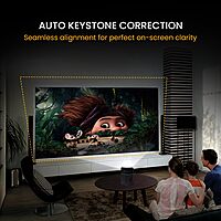 Portronics Pico 12 Smart Projector – 4K Support, Android 11, Compact Design | Stunning Visuals & Vibrant Colors | Perfect for Home Entertainment & Movies