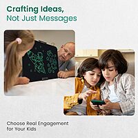 Portronics Ruffpad 22 – 22" LCD Writing Pad, Black. Perfect for notes, sketches, and reminders. Lightweight, portable, and eco-friendly. Easy to use with a simple erase button. Ideal for all ages.