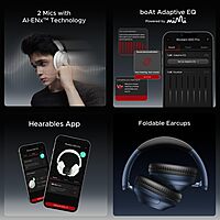 boAt Rockerz 650 Pro (Iris Black) - New Arrival