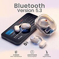 Portronics Twins 30 – OWS Earbuds, 30H Playtime, Beige. Enjoy seamless connectivity, rich sound quality, and a comfortable fit for all-day listening. Perfect for music lovers on the go!