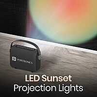 Portronics 2392 Resonate BT Speaker – 14W  Bluetooth v5.3  LED Sunset Projection  TWS  USB  Black