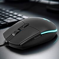 ZEBRONICS WAR M Wired Gaming Mouse with 6 Buttons, High Precision, up to 3200 DPI, USB Interface, Breathing LED, Braided Cable
