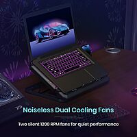 Portronics Air 5 Laptop Cooling Pad – Dual Fans, Lightweight, Portable