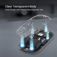 Portronics Toad 5 Mouse – Sleek, Transparent Design, Dual Wireless Connectivity, Ergonomic Shape, Long Battery Life, Ideal for Home & Office Use, Smooth Tracking, Compatible with Multiple Devices.